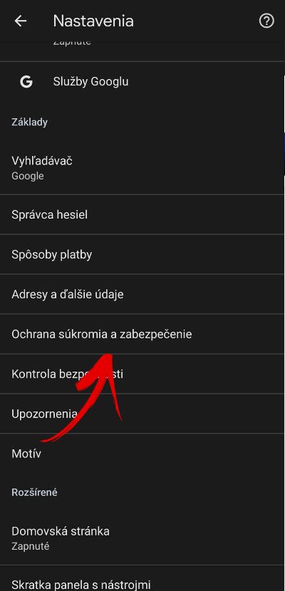Google Chrome nastavenia rozsirenej ochrany_2