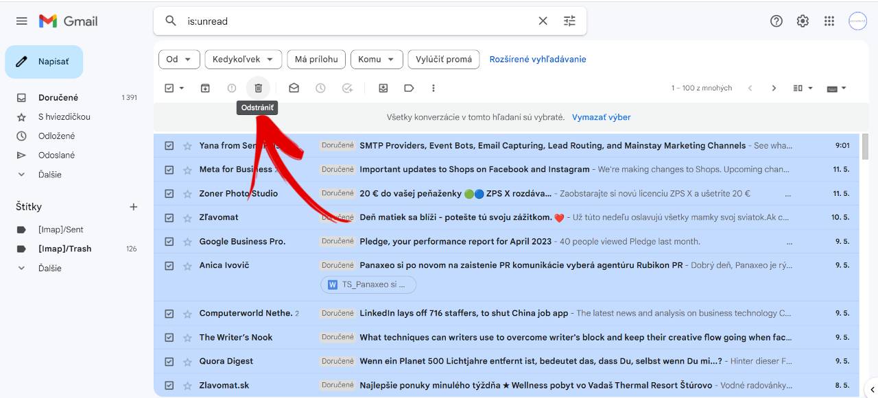 ako vymazat vsetky neprecitane spravy gmail_5