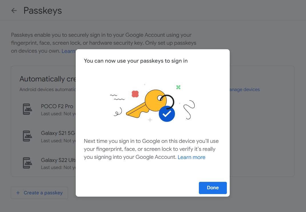 aktivovanie passkeys google_2