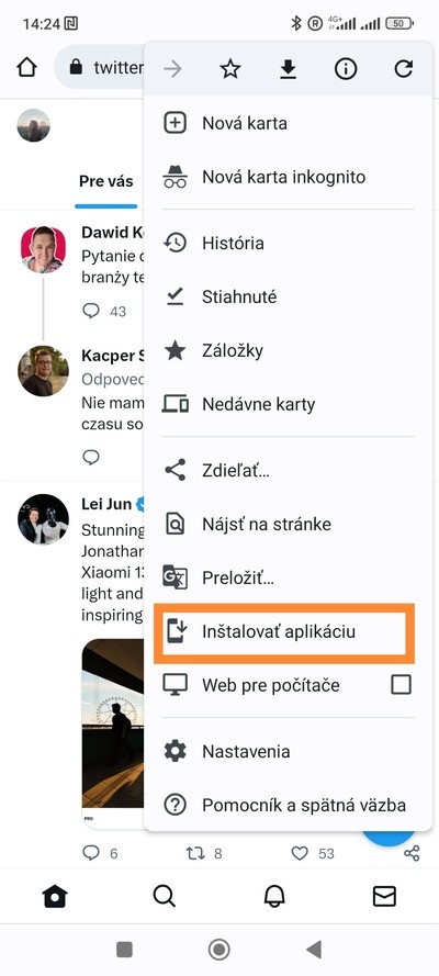 Inštalácia webových aplikácií