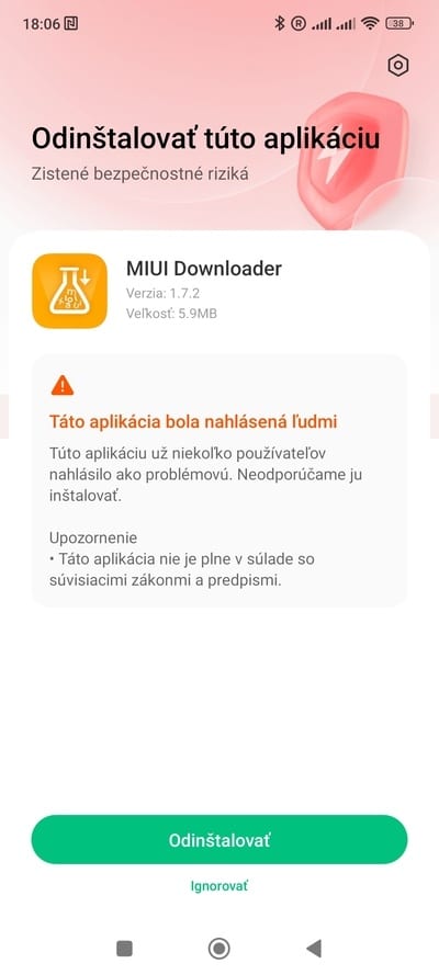 Xiaomi problém s inštaláciou aplikácie