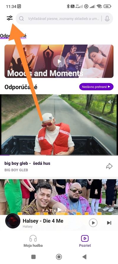 YouTube bez reklám a na pozadí Mi Music