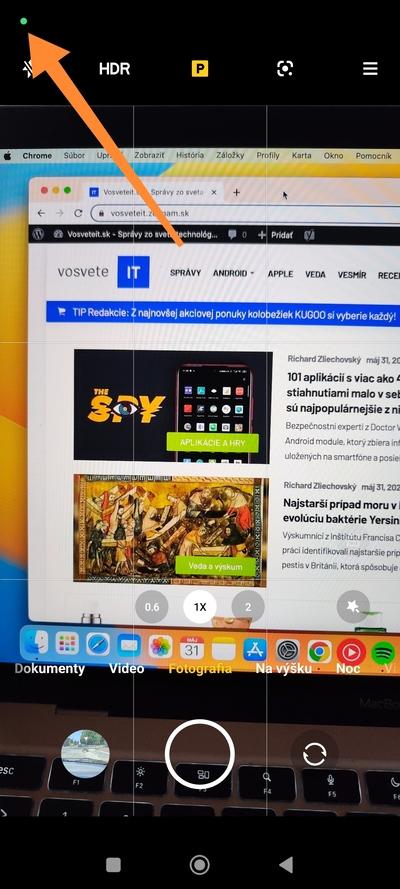 Indikátor povolení Android