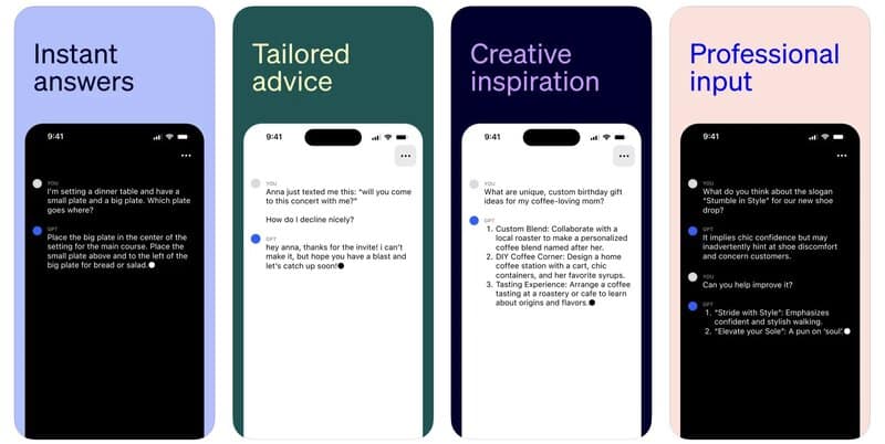 ChatGPT aplikácia pre iOS