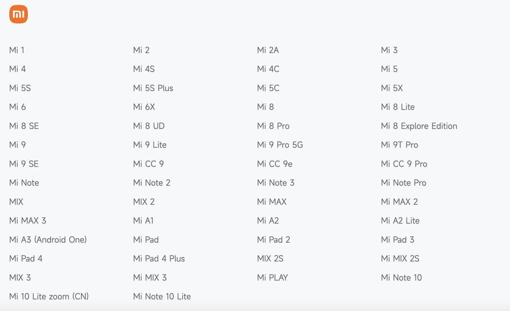Xiaomi nepodporované smartfóny 27/5/2023