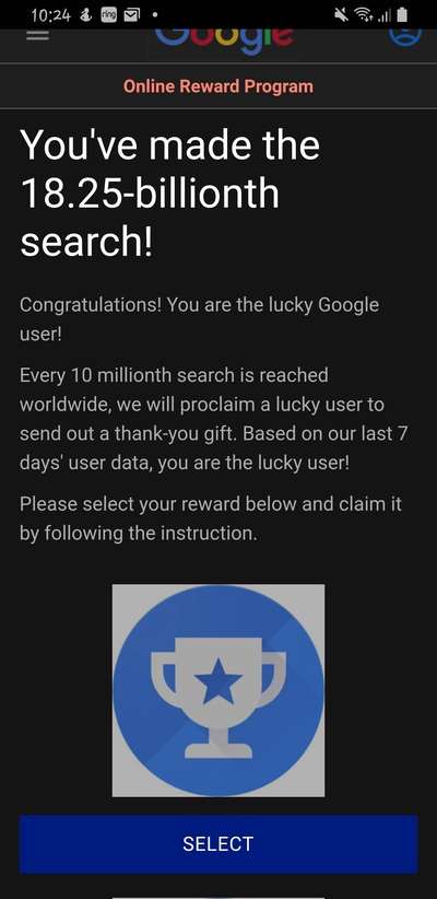 podvodna sprava ktora sa tvari ako od google