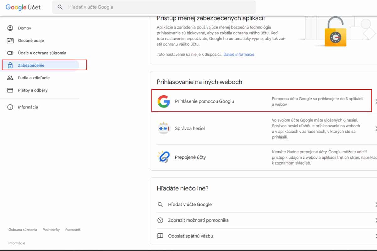 Ako odstrániť webové stránky ktoré pristupujú k nášmu Google účtu?