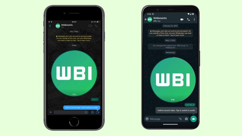 WhatsApp video správy