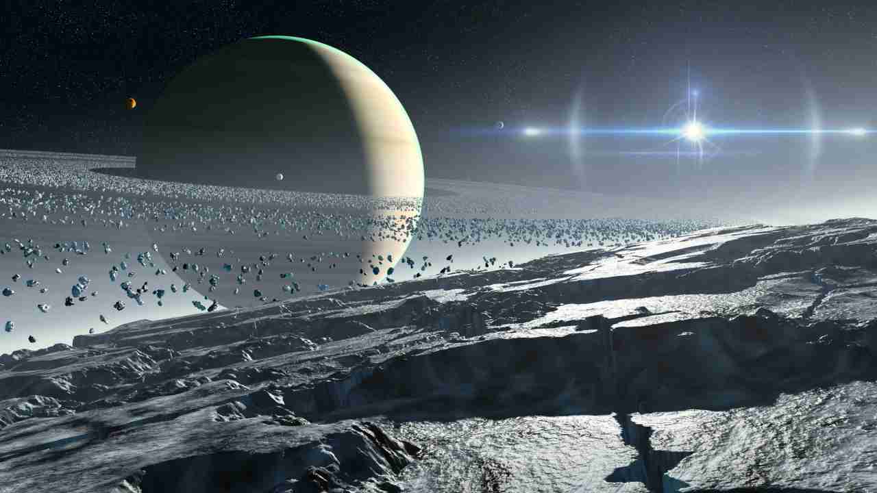 mesiac Enceladus