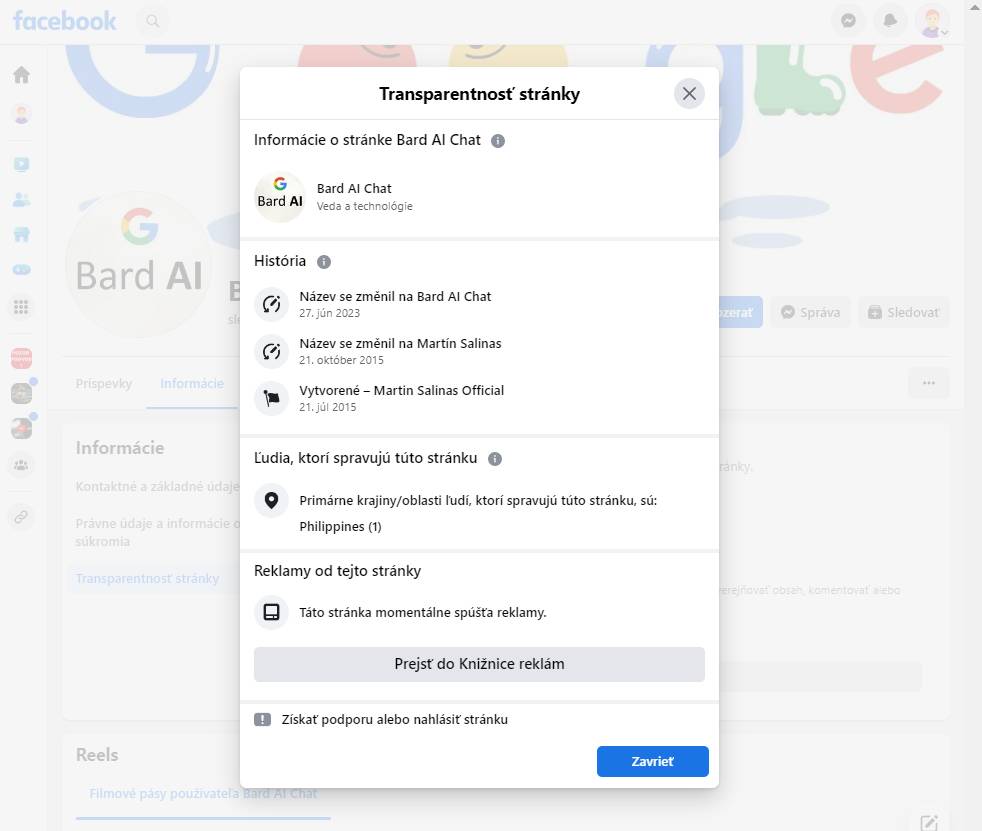 podvodna reklama AI socialne siete transparentnost stranky