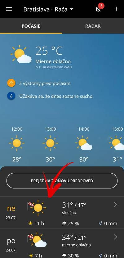 Ake bude zajtra pocasie_1