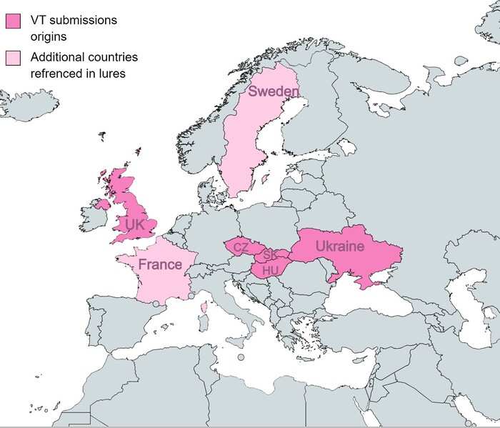 ciele utocnikov medzi ktorymi je aj slovensko