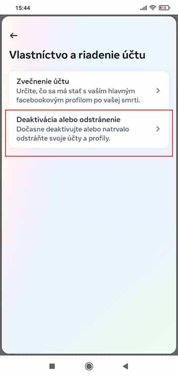 Ako si deaktivovať Facebook