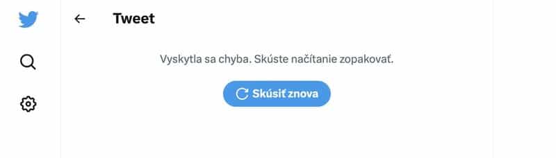 Twitter príspevky bez prihlásenia