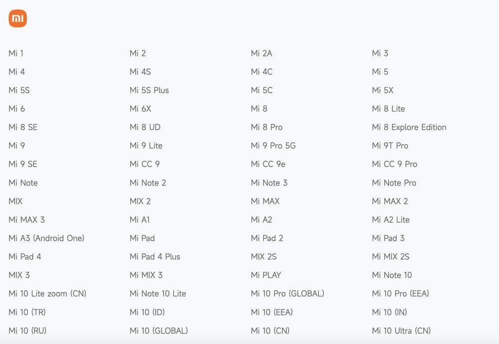 Xiaomi nepodporované smartfóny 24/7/23