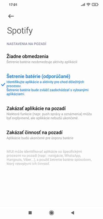 Šetrite batériu obmedzením aplikácií na pozadí
