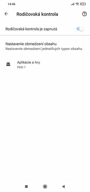 Nastavte si rodičovskú kontrolu v Obchode Play