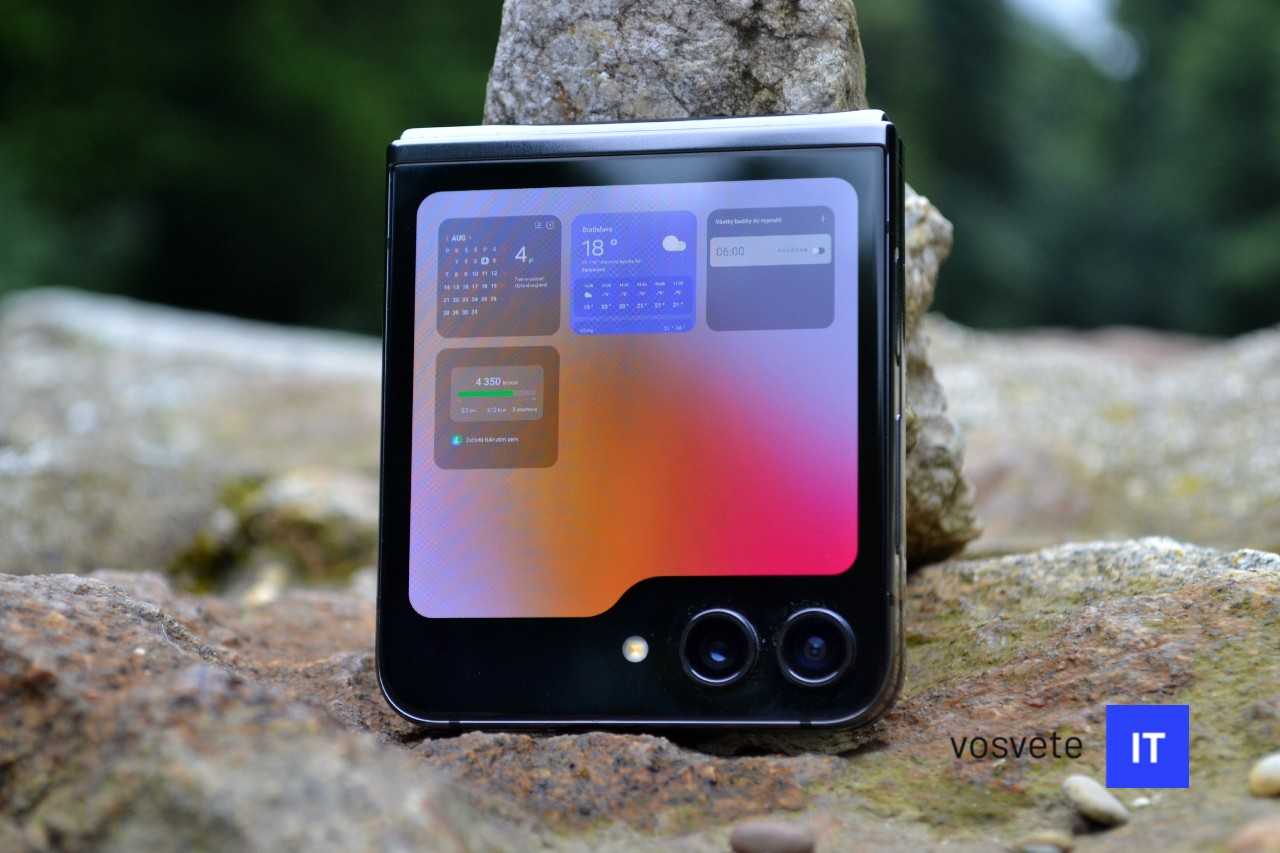 Galaxy Z Flip 5_vonkajsi displej aktivne okna