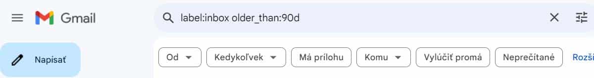 Ako si vytriediť staré maily v Gmaily