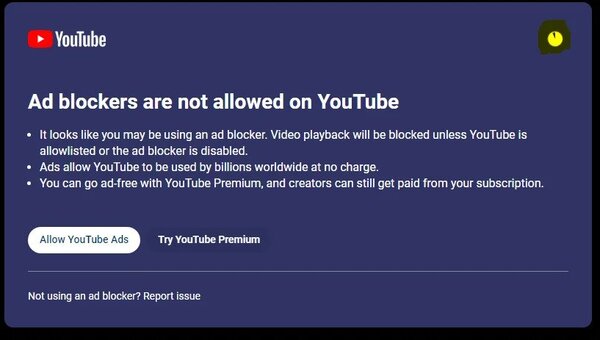 YouTube blokovanie AdBlocku