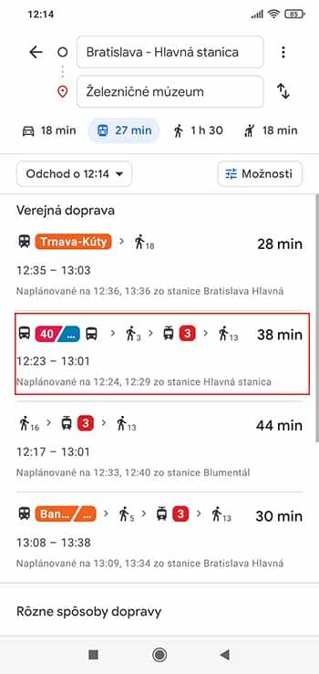 Ako využiť navigáciu cez MHD v Google mapách?