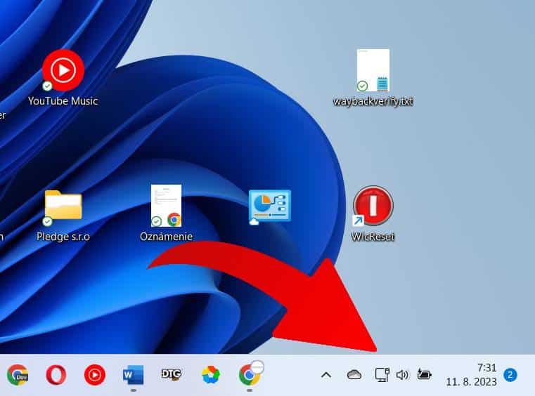 zdielanie internet cez kabel notifikacia na pocitaci