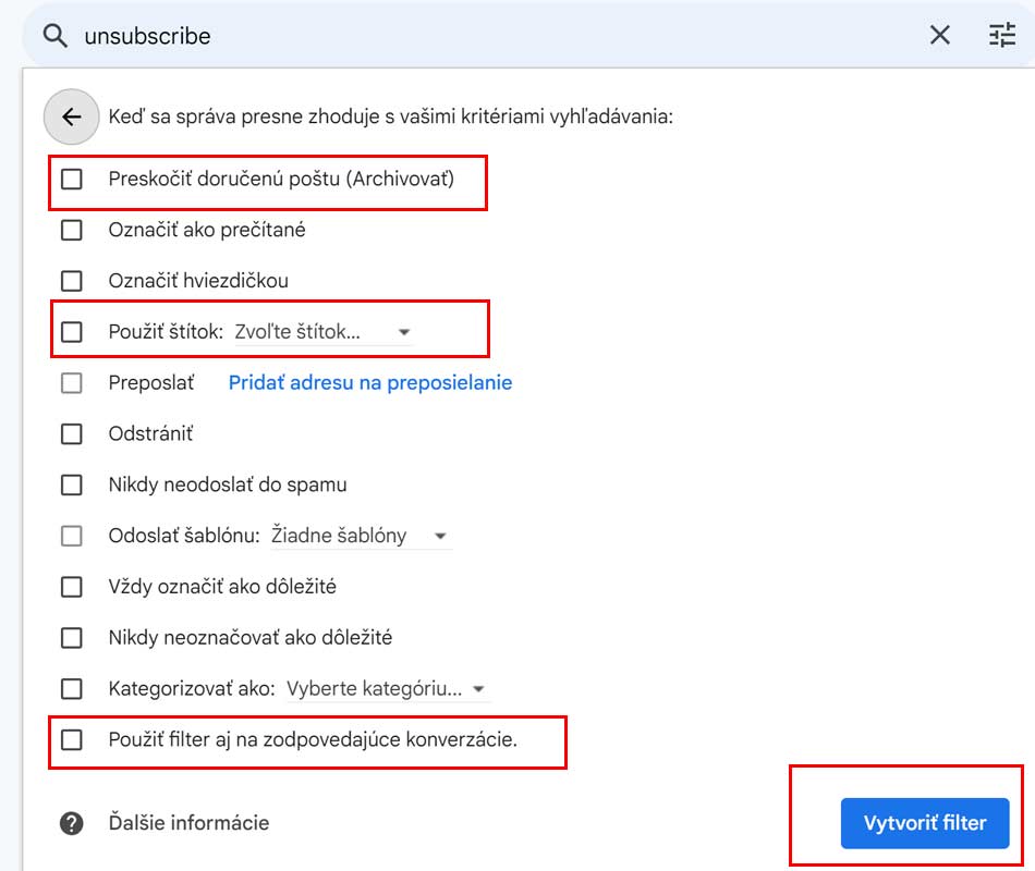 Takto jednoducho si môžete vypratať mailovú schránku v Gmaili.