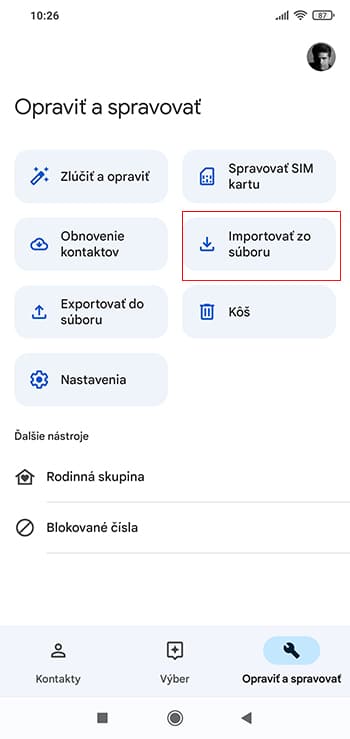 Ako pridať kontakty do smartfónu