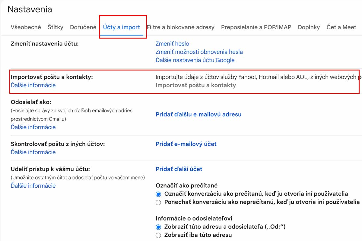 Ako si môžete skontrolovať cez Gmail poštu z iných účtov