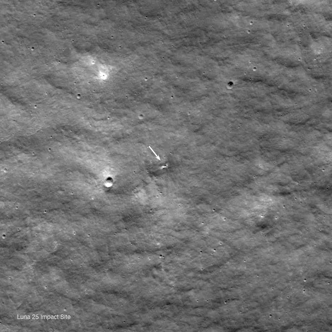 luna 25 miesto narazu na Mesiaci