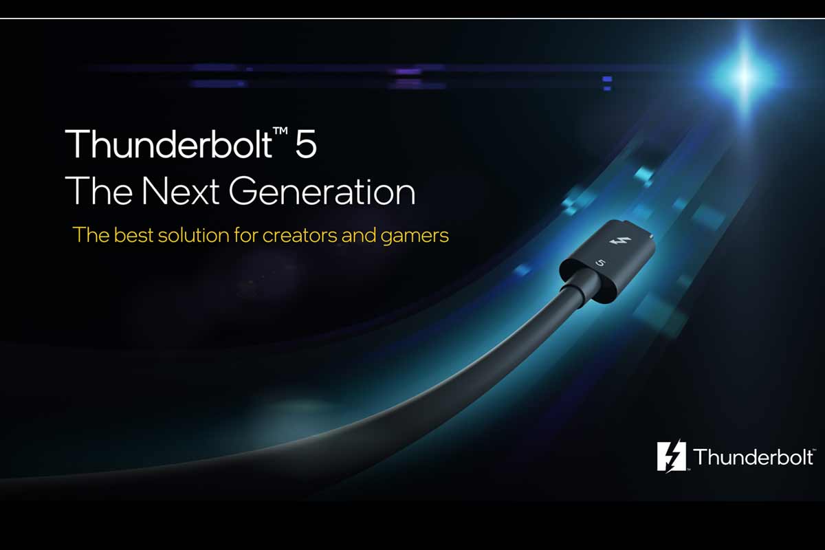 Intel prináša novú generáciu dátového prenosu Thunderbolt 5