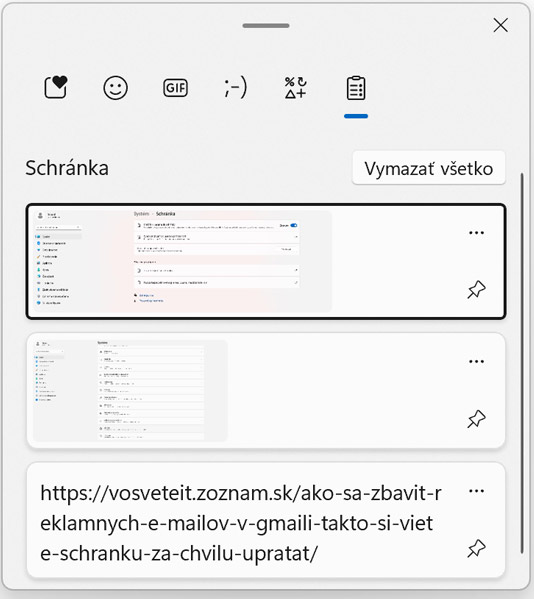 zapnite si históriu kopírovania vo Windowse