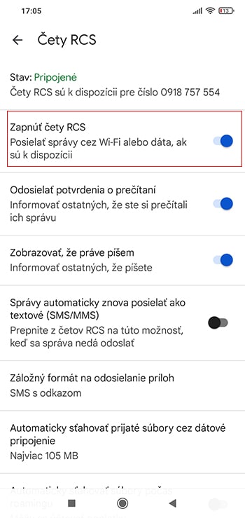 Posielajte správy zadarmo. Takto aktivujete RCS správy