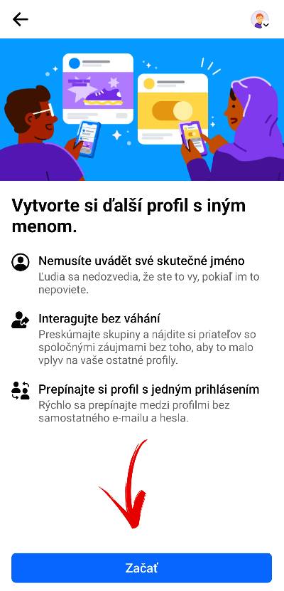 Facebook ako si vytvorit alternativny profil navod_4