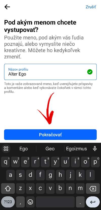 Facebook ako si vytvorit alternativny profil navod_6