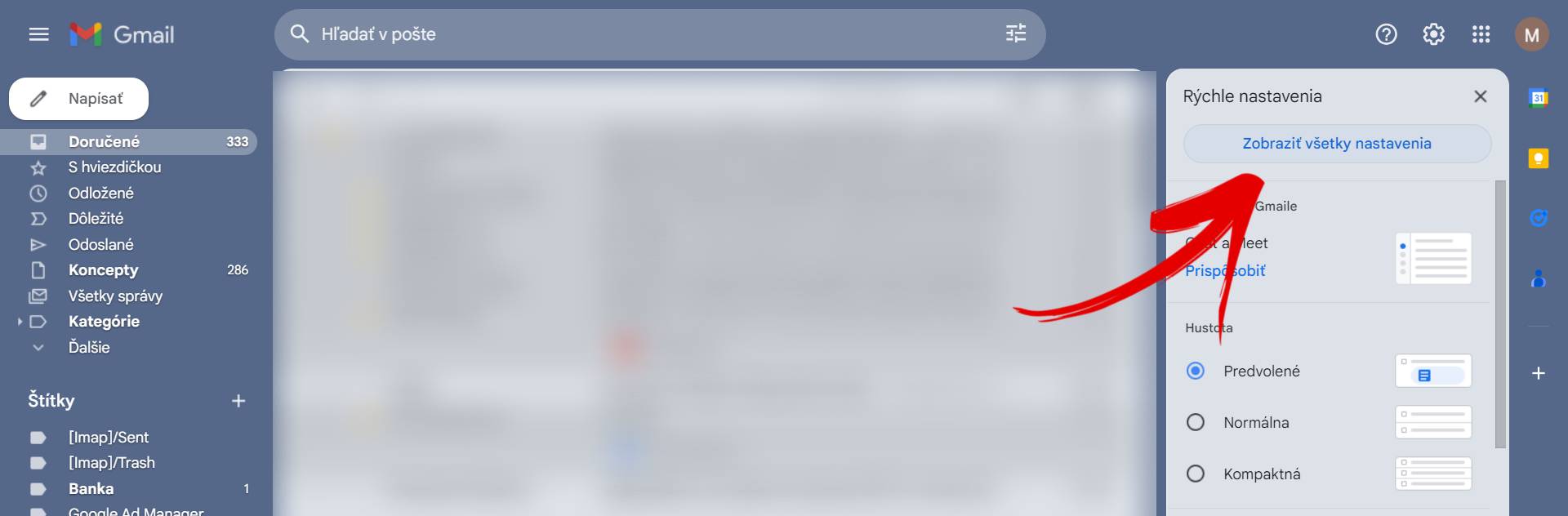Gmail nastavenia aplikacie ako pridat dalsie znaky hviezdy ako oznacit e-mail navod_1