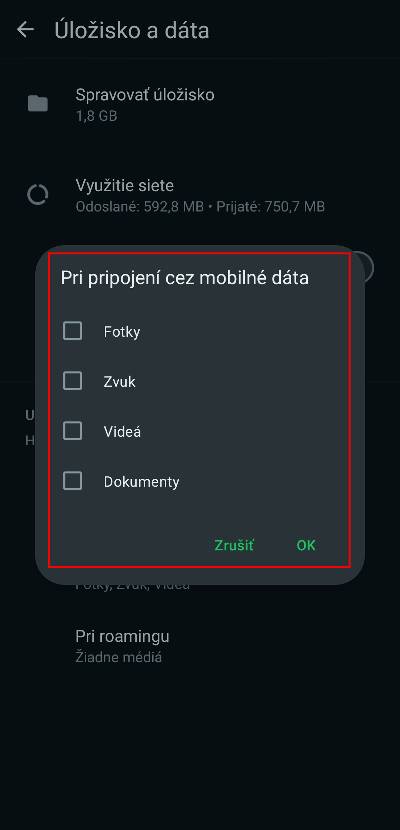 WhatsApp ako ziskat ulozny priestor navod_3