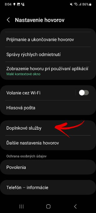 ako presmerovat hovory navod_3