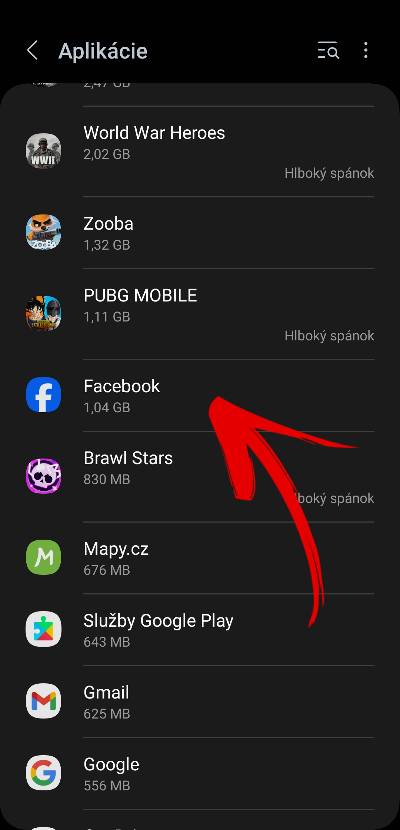 ako vymazat cache Facebooku navod 3