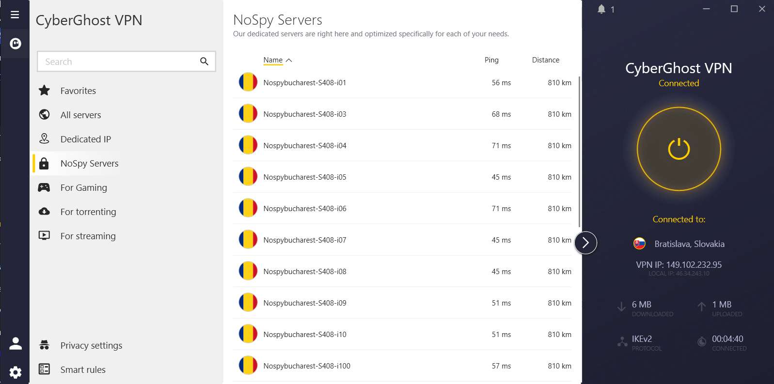 cyberghost vpn aplikacia pocitac_nospyserver