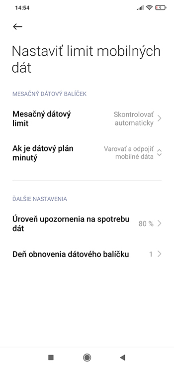 Ako si nastaviť limit spotreby dát v smartfóne