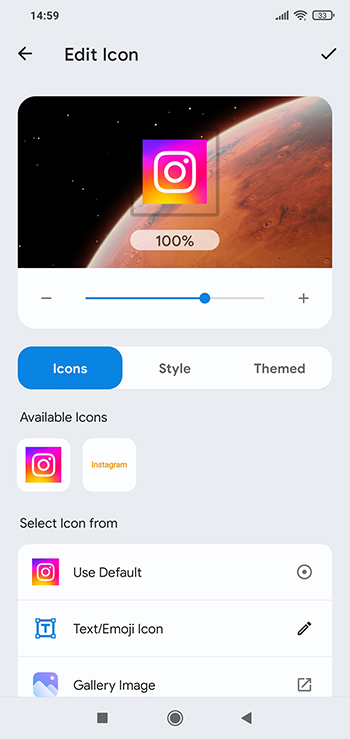 Zmeňte si ikonu Android aplikácií