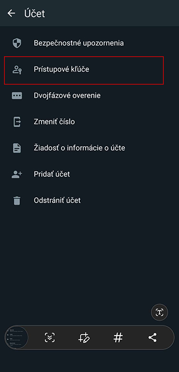 Prístupové kľúče dorazili aj do aplikácie WhatsApp