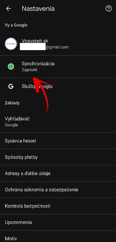 synchronizacia google uctu_3 mobil