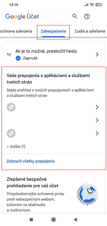 Ako odstrániť aplikáciám a službám prístup k vášmu Google účtu?