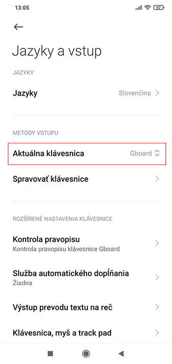 Ako si zmeniť predvolenú klávesnicu v smartfóne?