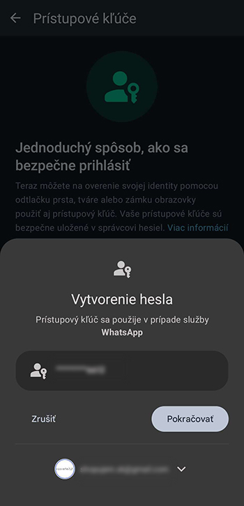 Prístupové kľúče dorazili aj do aplikácie WhatsApp