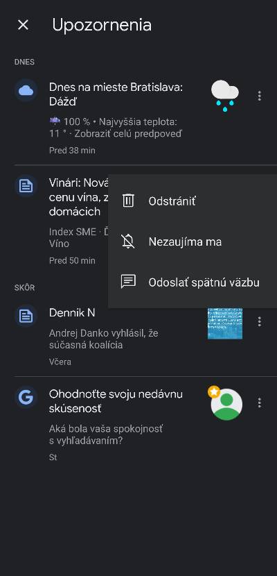 Google Aplikacia Feed s upozorneniami_3