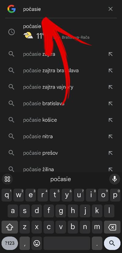 Najpresnejsie pocasie na zajtra Google aplikacie navod_1