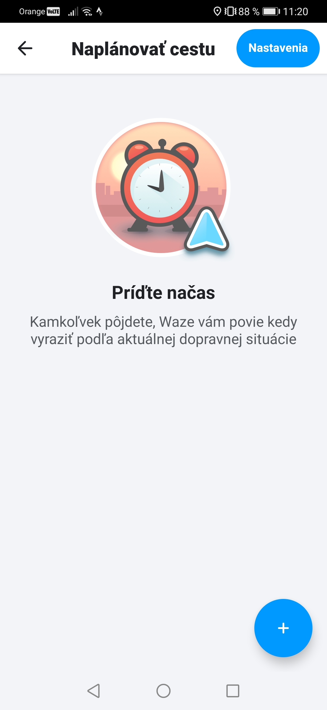 Nastavenia Waze